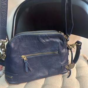 Wanderers Travel Co Manhattan Crossbody, French Navy, Mint